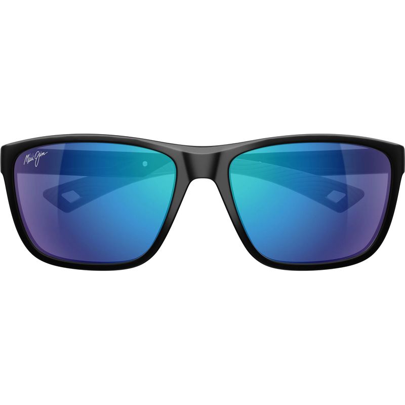 Maui Jim Makoi Matte Black Blue Hawaii Polarised Glass Front