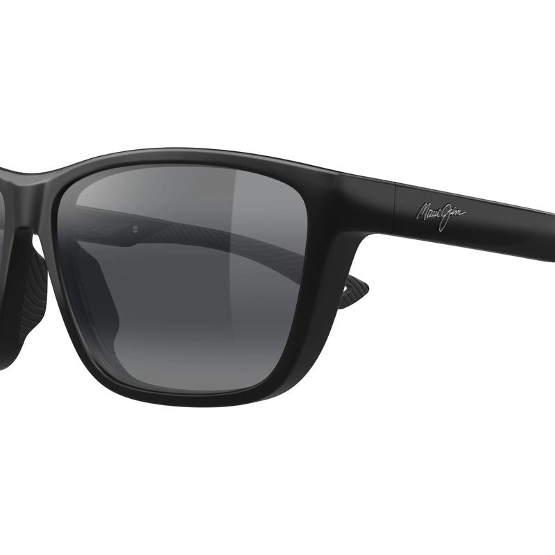 Maui Jim Makoi Matte Black Neutral Grey Polarised Glass Side