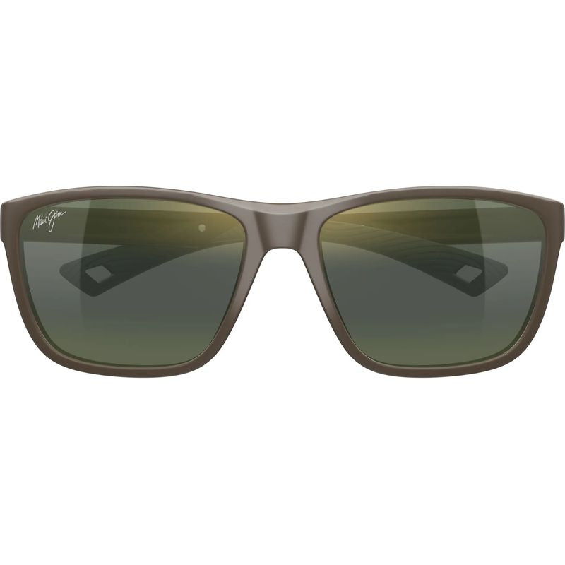 Maui Jim Makoi Matte Solid Brown Maui HT Polarised Glass Front