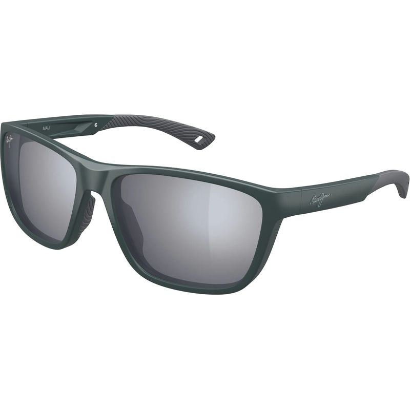 Maui Jim Makoi Matte Solid Green Hawaii Seashine Angle