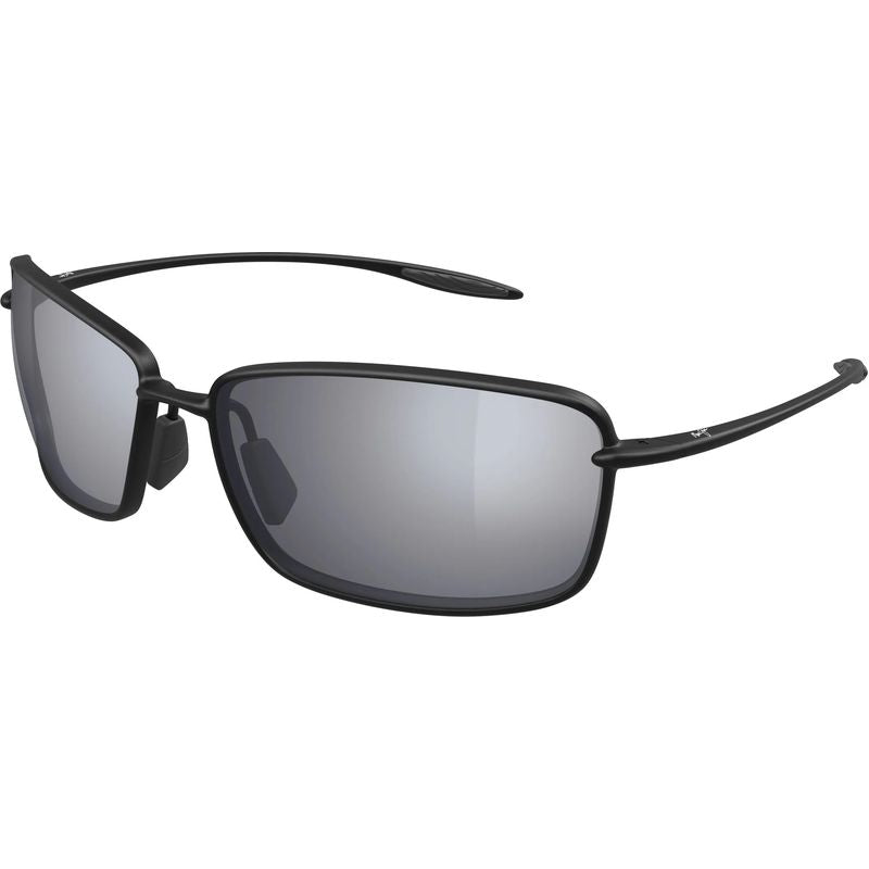 Maui Jim Malu Matte Metallic Black Hawaii Seashine Polarised Angle