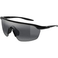 Maui Jim Miona Alt Fit Shiny Black Neutral Grey Polarised Angle