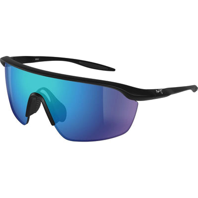 Maui Jim Miona Matte Black Blue Hawaii Polarised Angle