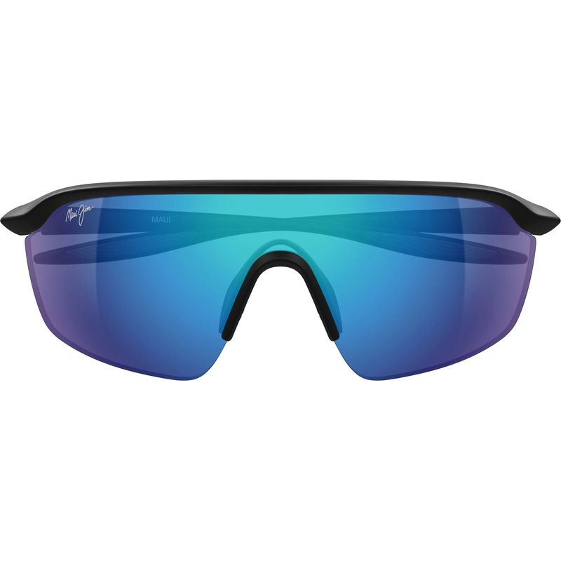 Maui Jim Miona Matte Black Blue Hawaii Polarised Front