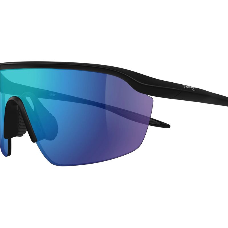 Maui Jim Miona Matte Black Blue Hawaii Polarised Side