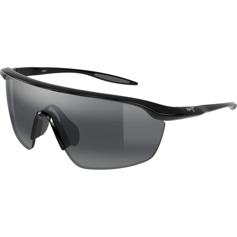 Maui Jim Miona Shiny Black Neutral Grey Polarised Angle