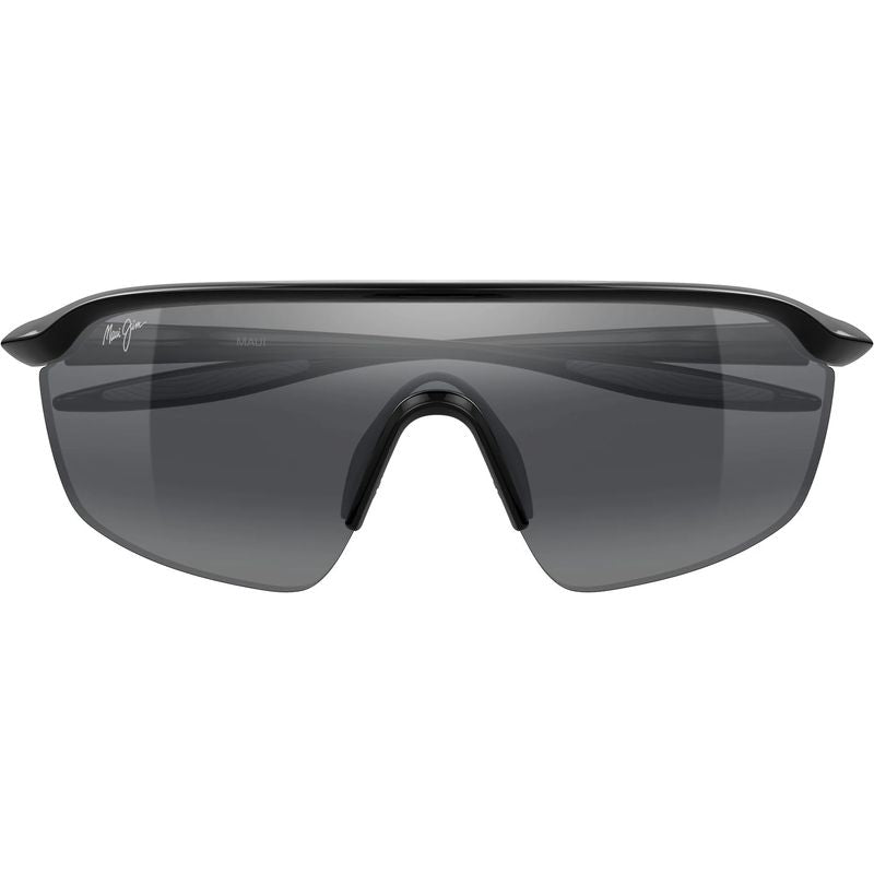 Maui Jim Miona Shiny Black Neutral Grey Polarised Front