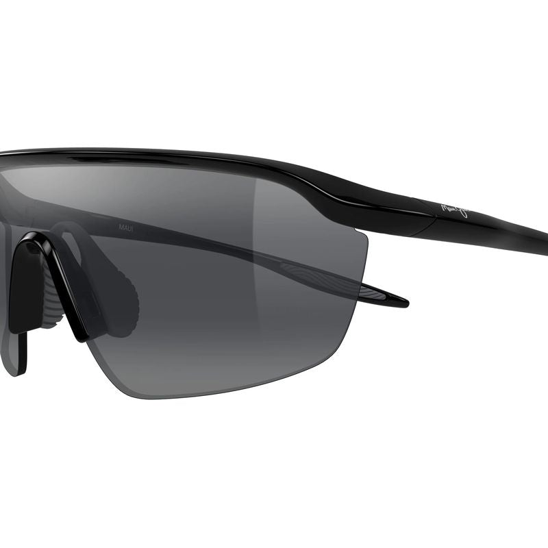 Maui Jim Miona Shiny Black Neutral Grey Polarised Side