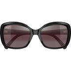 Maui Jim Orchid Shiny Black Maui Rose Polarised Glass Front