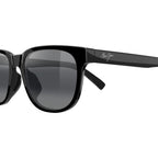 Maui Jim Pu'ali Alt Fit Shiny Black Neutral Grey Polarised Side
