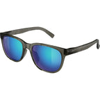 Maui Jim Pu'ali Alt Fit Transparent Dark Grey Blue Hawaii Polarised Angle