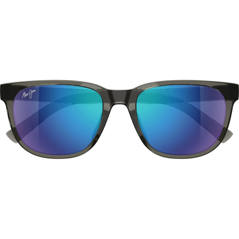 Maui Jim Pu'ali Alt Fit Transparent Dark Grey Blue Hawaii Polarised Front