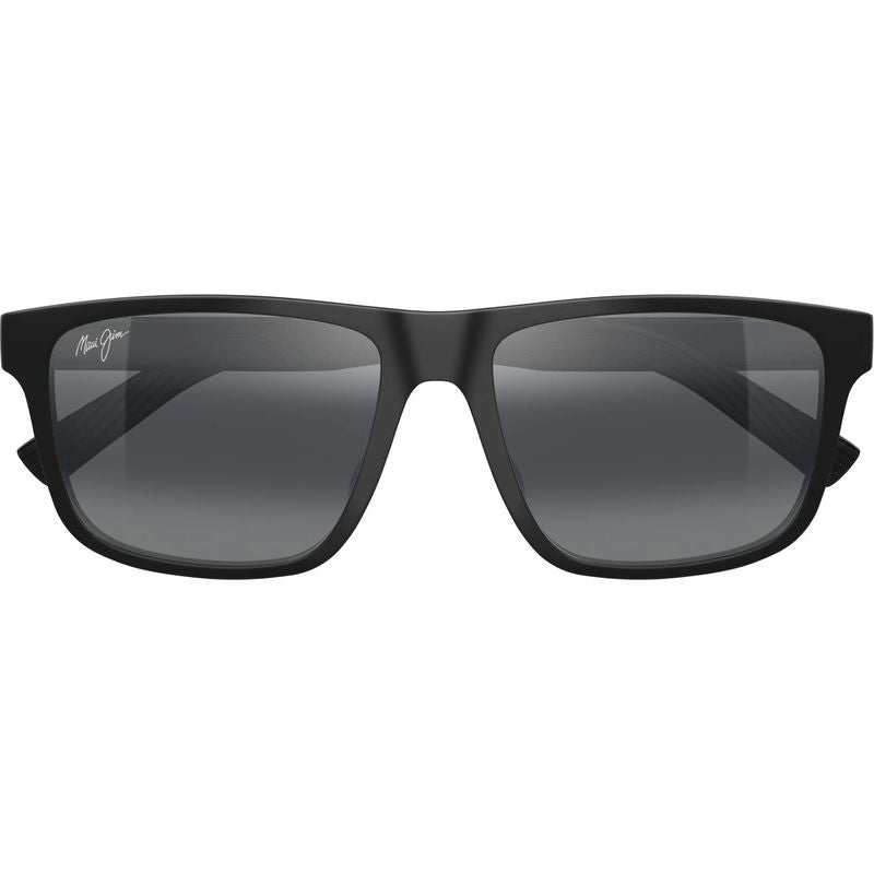 Maui Jim Pu'ali Matte Black Neutral Grey Polarised Front