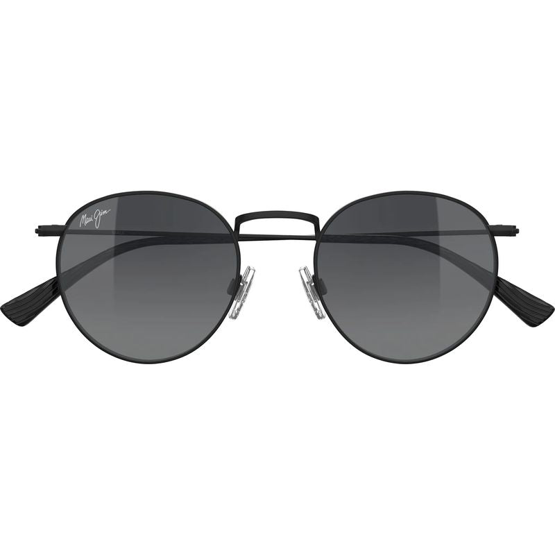 Maui Jim Pukaua Matte Black Varnish Neutral Grey Gradient Polarised Front