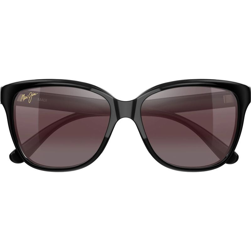 Maui Jim Starfish Shiny Black Maui Rose Polarised Glass Front