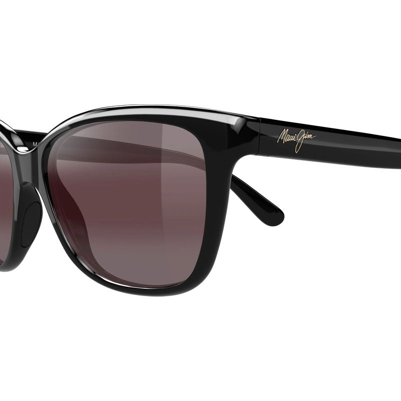 Maui Jim Starfish Shiny Black Maui Rose Polarised Glass Side