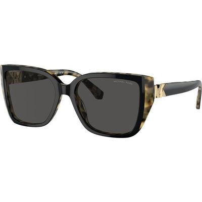Acadia MK2199, Bi-Layer Black and Amber Tortoise/Dark Grey Lenses 55 Eye Size