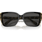 Acadia MK2199, Bi-Layer Black and Amber Tortoise/Dark Grey Lenses 57 Eye Size
