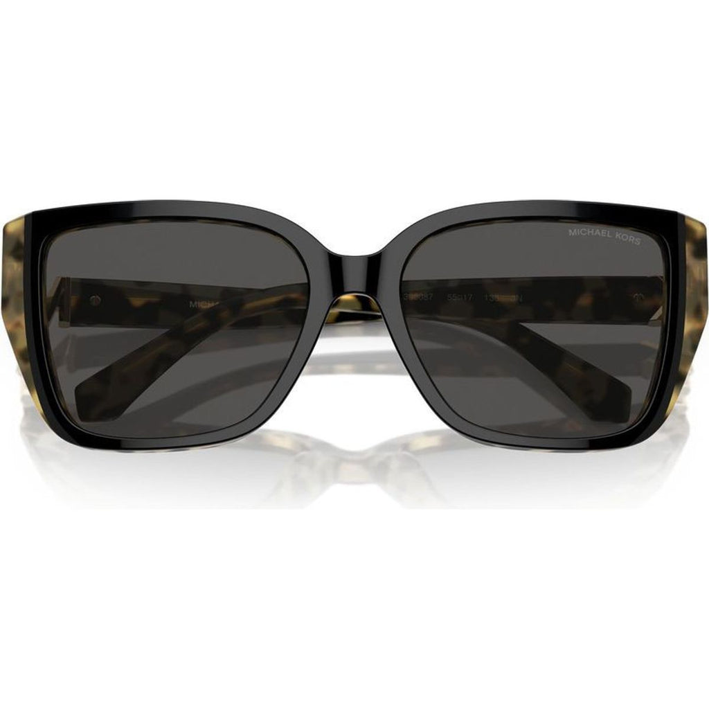 Acadia MK2199, Bi-Layer Black and Amber Tortoise/Dark Grey Lenses 55 Eye Size