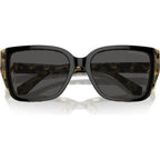 Acadia MK2199, Bi-Layer Black and Amber Tortoise/Dark Grey Lenses 55 Eye Size
