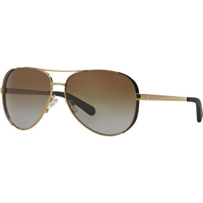 Chelsea MK5004, Gold and Chocolate/Brown Gradient Polarised Lenses