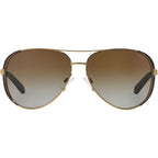 Chelsea MK5004, Gold and Chocolate/Brown Gradient Polarised Lenses
