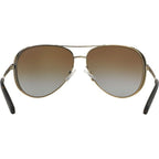 Chelsea MK5004, Gold and Chocolate/Brown Gradient Polarised Lenses