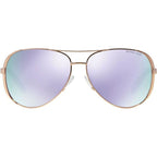 Chelsea MK5004, Rose Gold Tone/Purple Mirror Lenses