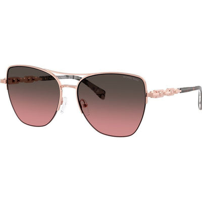 Dorado Beach MK1163, Shiny Rose Gold/Brown Rose Gradient Lenses