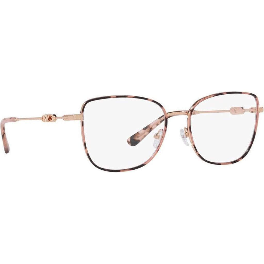 Empire Square 3 MK3065J, Rose Gold and Pink Tortoise/Clear Lenses