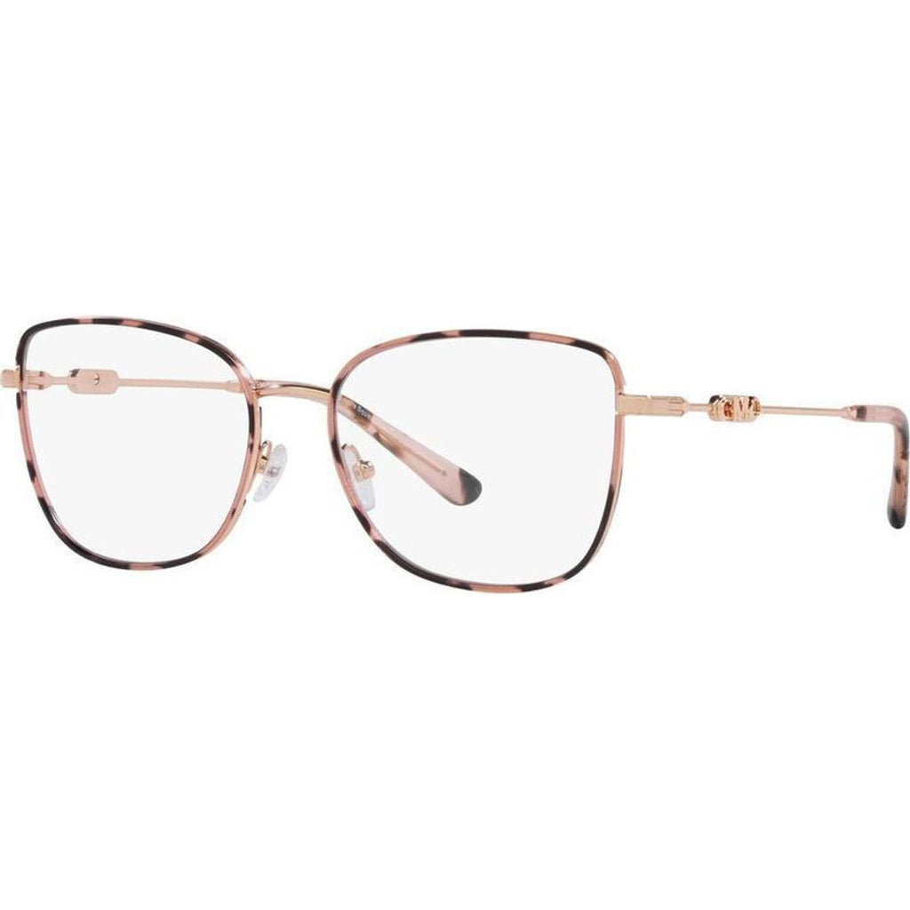 Empire Square 3 MK3065J, Rose Gold and Pink Tortoise/Clear Lenses
