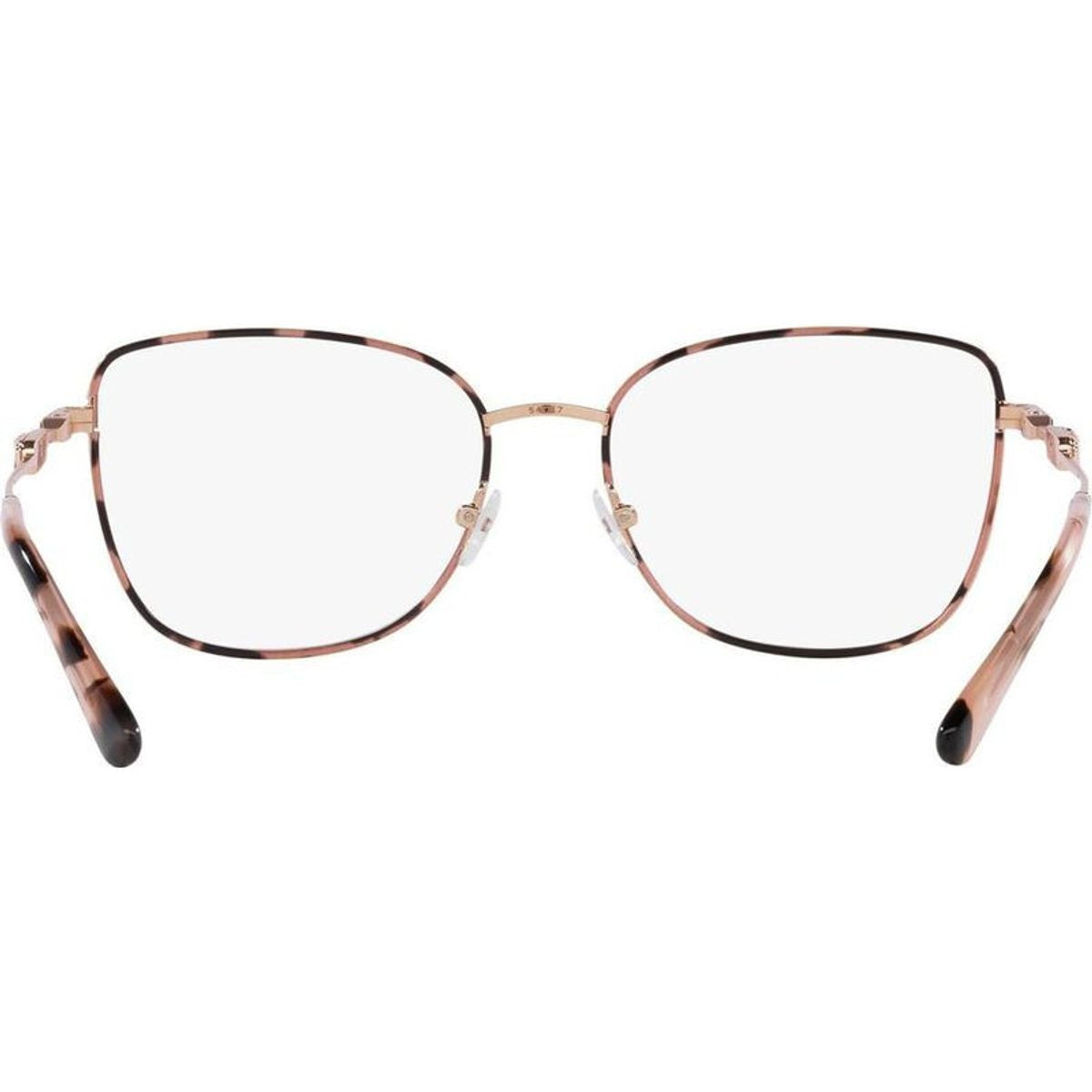 Empire Square 3 MK3065J, Rose Gold and Pink Tortoise/Clear Lenses