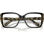 Castello MK4115U, Black and Amber Tortoise/Clear Lenses 54 Eye Size