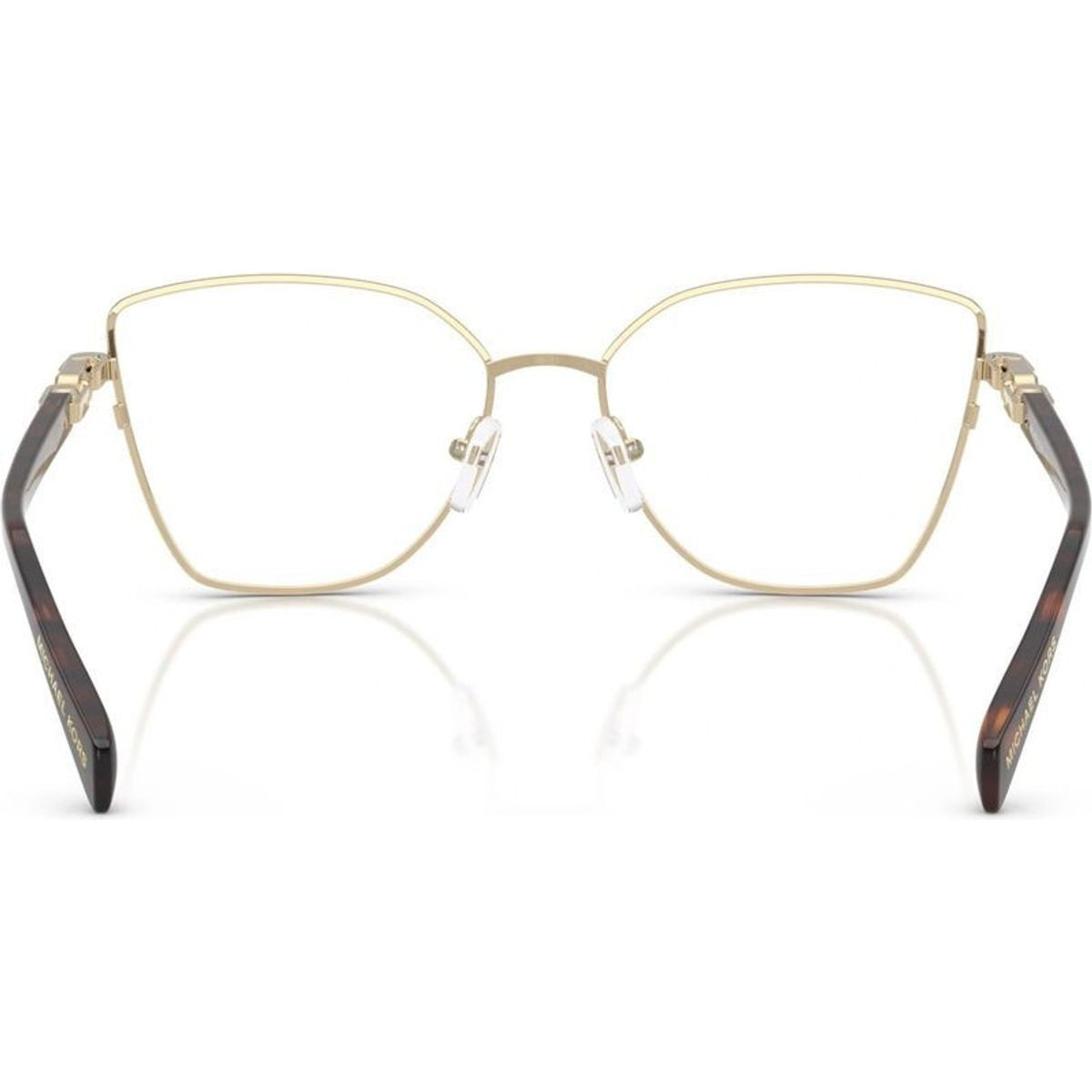 Nikki Beach MK3090, Shiny Light Gold/Clear Lenses 53 Eye Size