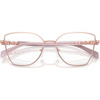 Nikki Beach MK3090, Shiny Rose Gold/Clear Lenses 53 Eye Size