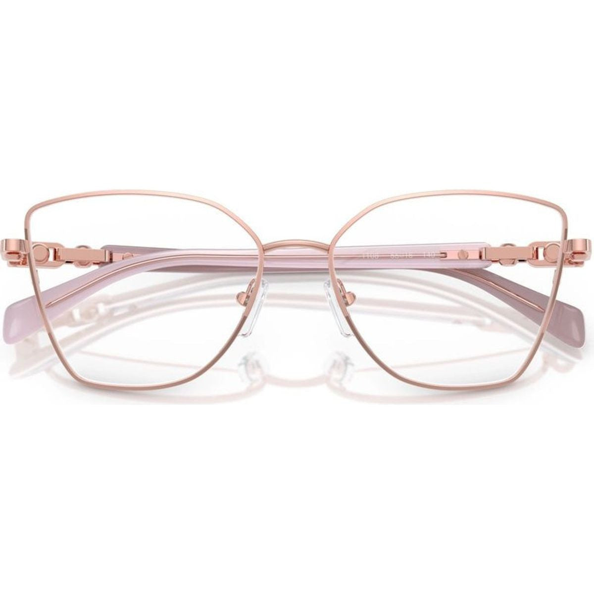 Nikki Beach MK3090, Shiny Rose Gold/Clear Lenses 53 Eye Size