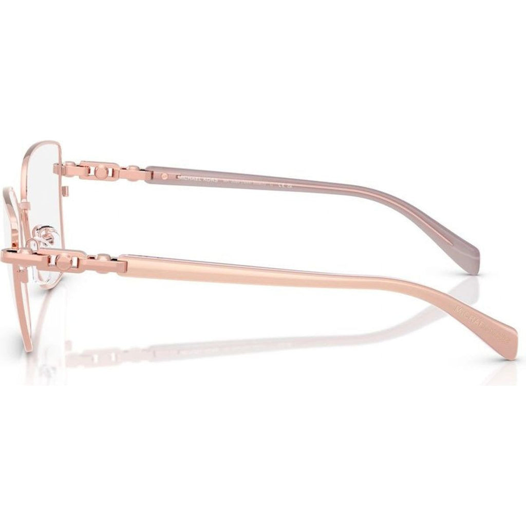 Nikki Beach MK3090, Shiny Rose Gold/Clear Lenses 53 Eye Size