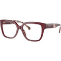 Polanco MK4112, Dark Red Transparent/Clear Lenses 54 Eye Size