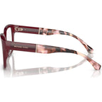Polanco MK4112, Dark Red Transparent/Clear Lenses 54 Eye Size