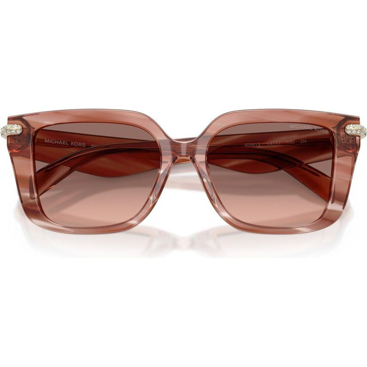 Santo Domingo MK2275BU, Pink Horn/Brown Pink Gradient Lenses 54 Eye Size