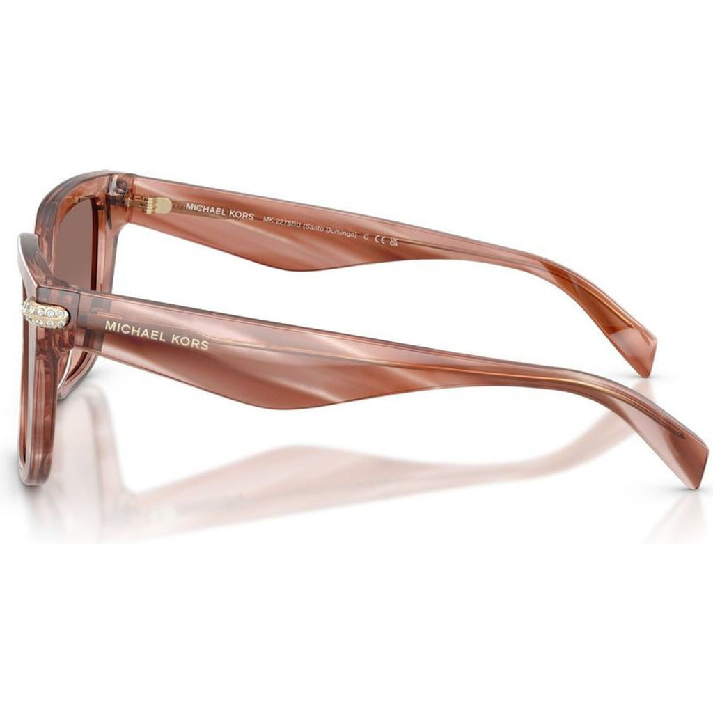 Santo Domingo MK2275BU, Pink Horn/Brown Pink Gradient Lenses 54 Eye Size