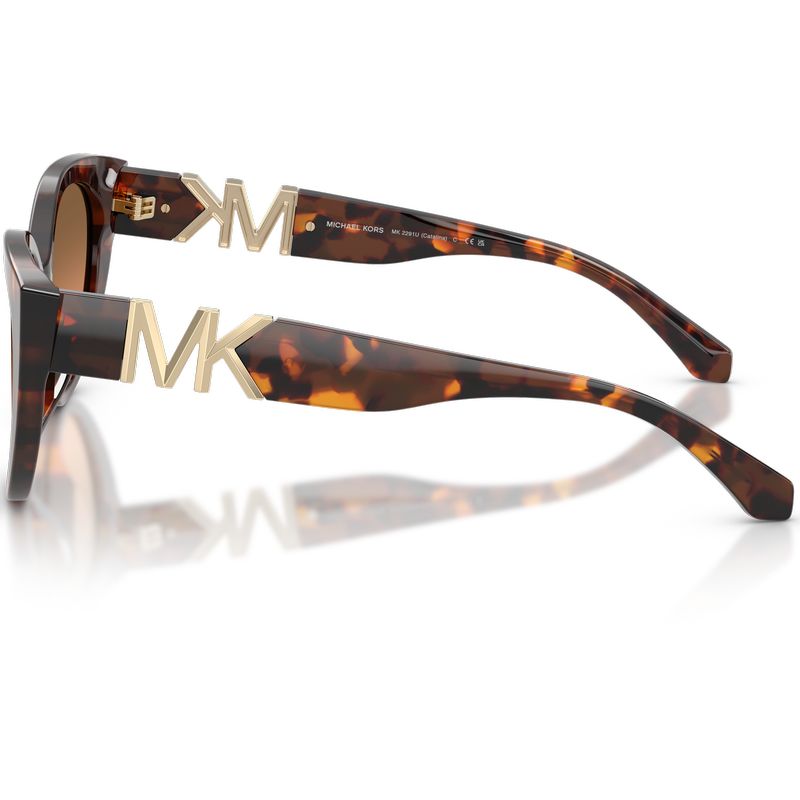Michael Kors Catalina MK2291U Luggage Tortoise Grey Orange Gradient Side