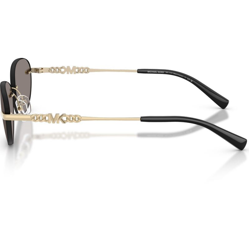 Michael Kors Manchester MK1151 Shiny Light Gold Dark Grey Side