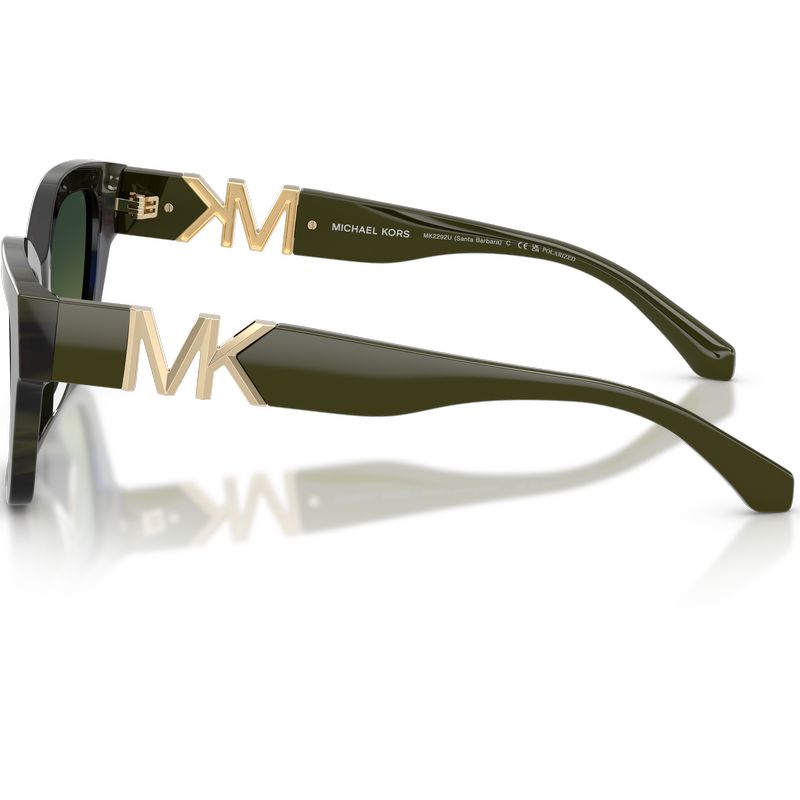 Michael Kors Santa Barbara MK2292U Olive Camo Tortoise Olive Polarised Side