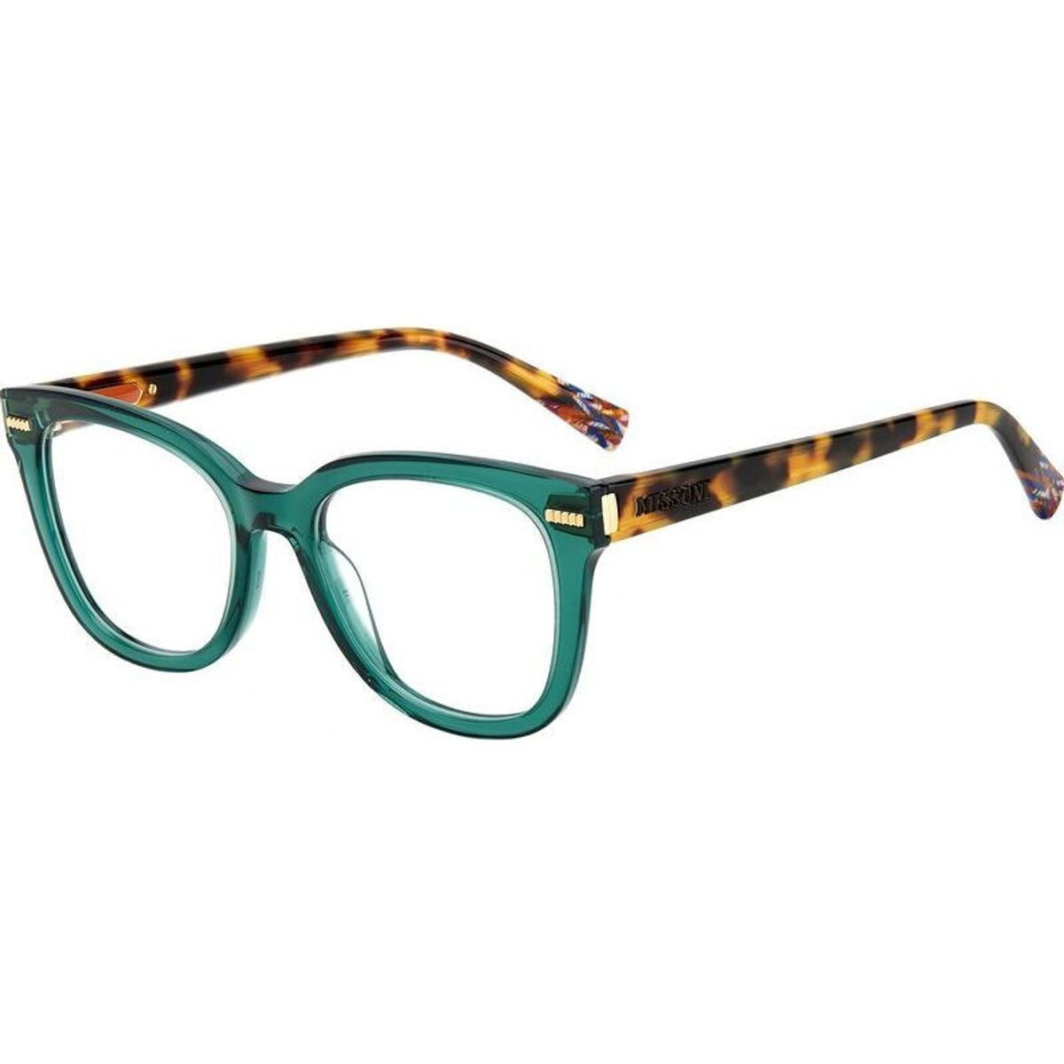 MIS 0071, Dark Green Havana/Clear Lenses