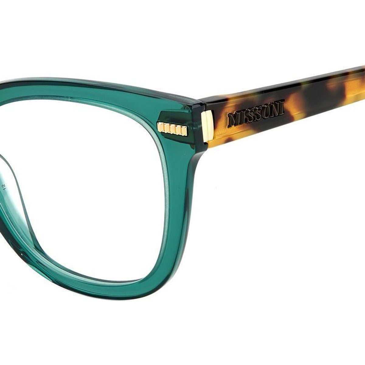 MIS 0071, Dark Green Havana/Clear Lenses