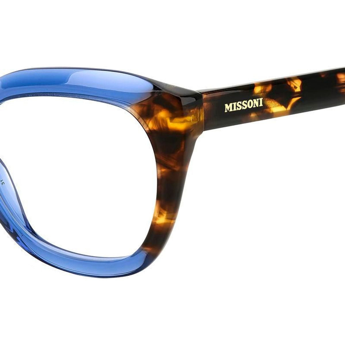 MIS 0157, Blue Havana/Clear Lenses
