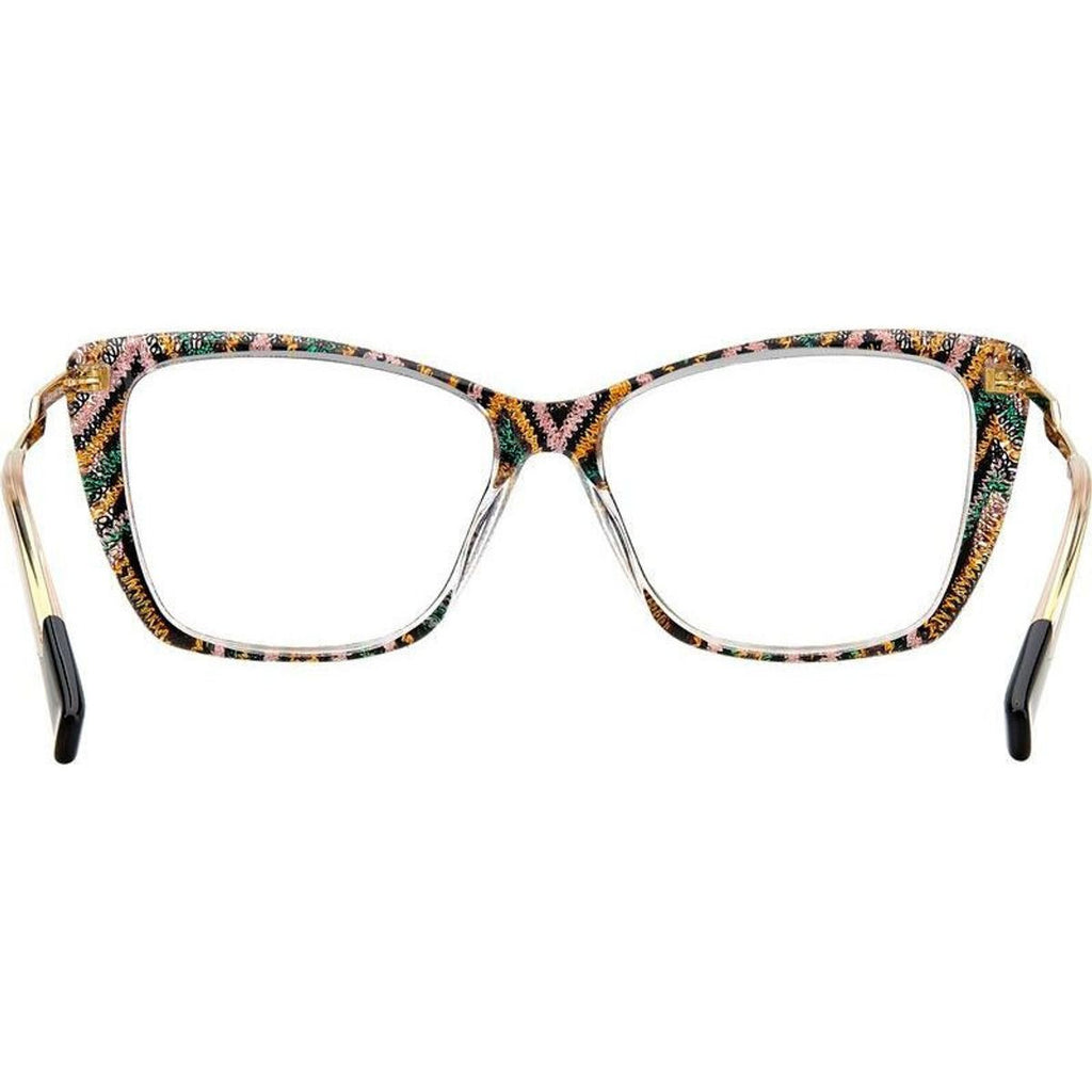 MIS 0166/G, Black Green Pattern/Clear Lenses