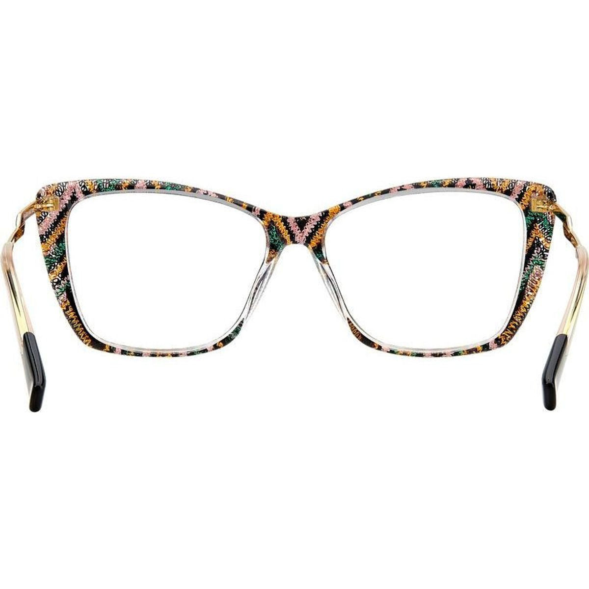 MIS 0166/G, Black Green Pattern/Clear Lenses