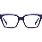 MIS 0167, Blue Pattern/Clear Lenses